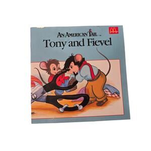 An American Tail TONY AND FIEVEL 1986 McDonald's Vintage Children's Promo Book